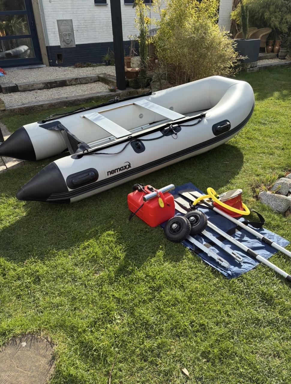 Rubberboot + Yamaha 9,9 pk 4 takt