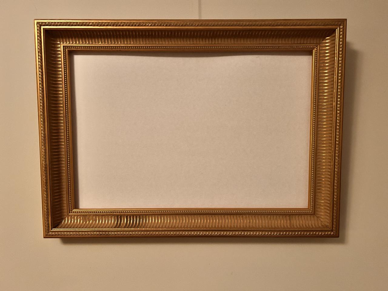 Schilderijlijst Buitenmaat B63cm x H45cm met Glasplaat