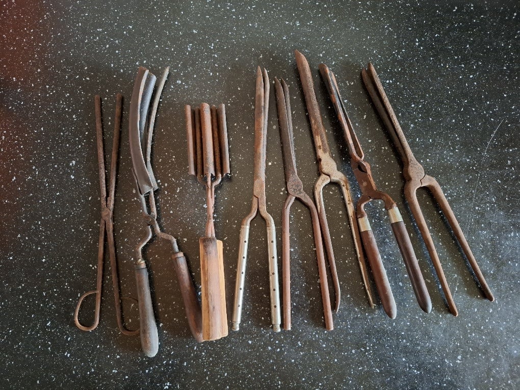 Vintage kappersmateriaal