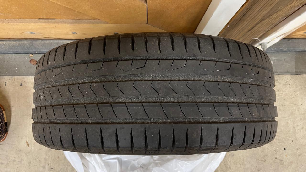 4 stuks autoband Continental Ecocontact6 in de maat 225/55 R17.