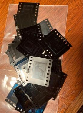 Verzameling Filmstroken met Postzegels