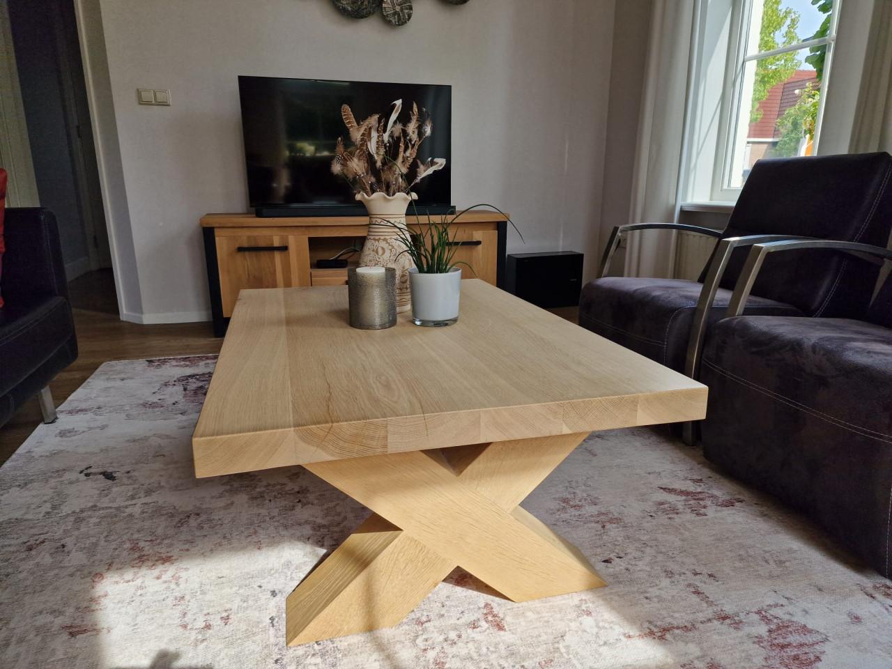 Blank eiken salontafel