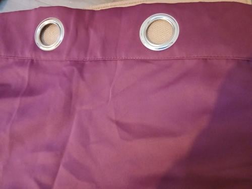 Bordeauxrode overgordijnen 2 stuks