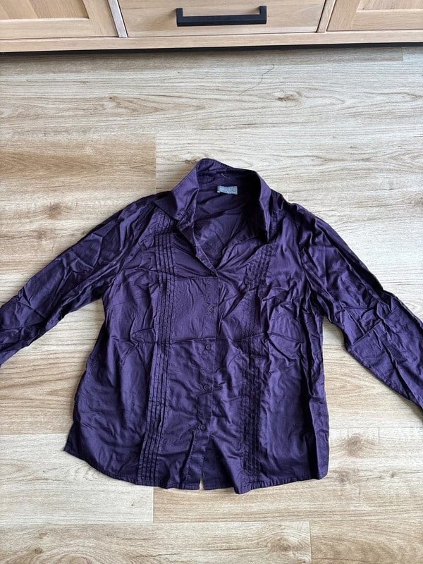Ulla Popken blouse paars 46/48 👚