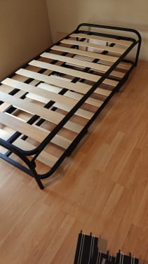 Bed onderschuifbaar 2 x 1 persoons