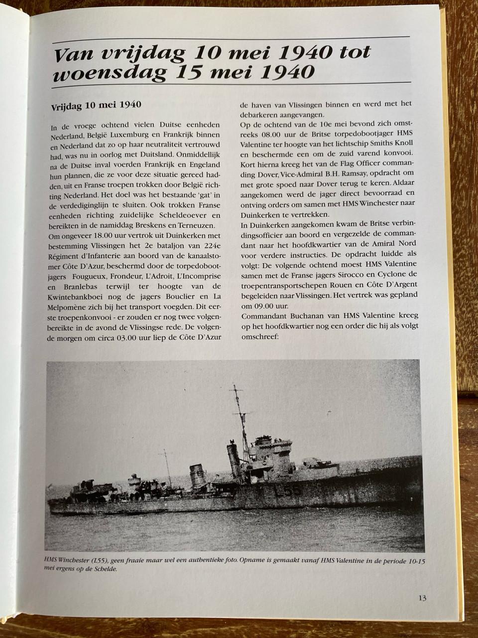 HMS Valentine - Torpedojager WOII bij Terneuzen