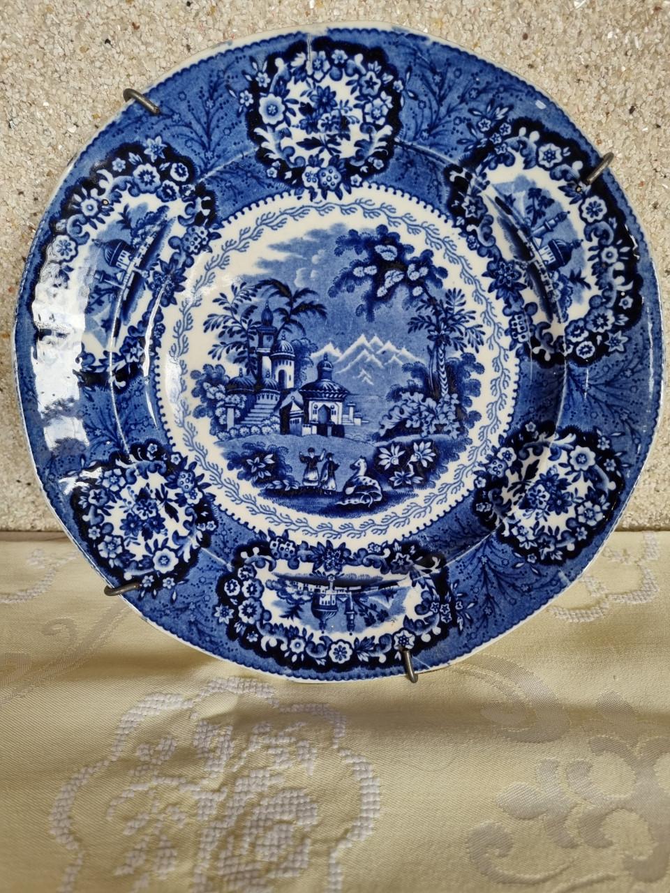 Blauw/wit bord Oriental