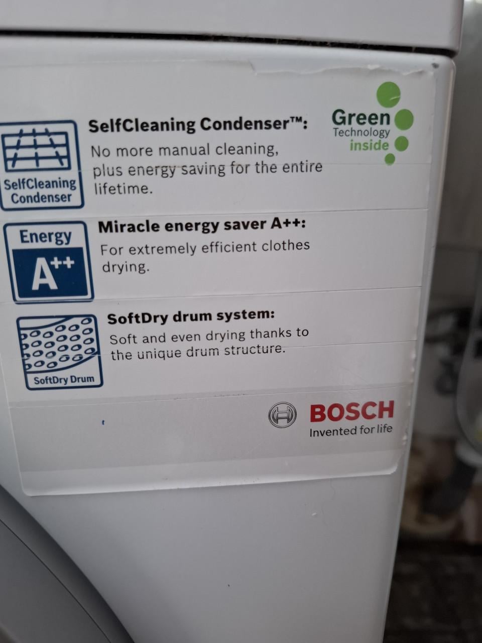 Bosch EcoLogixx 8 Exclusiv condensdroger