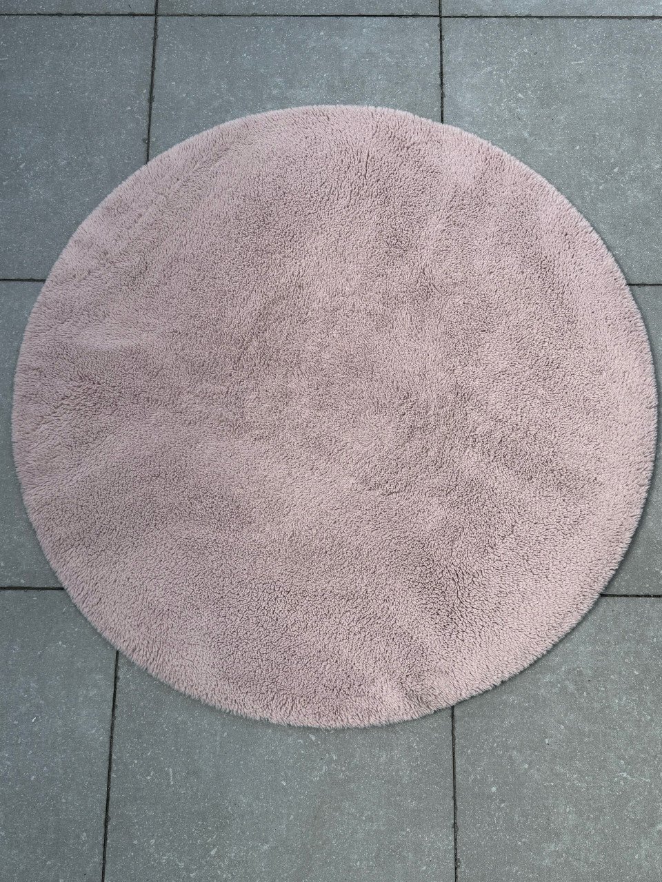 Vloerkleed rond oud roze 120x120