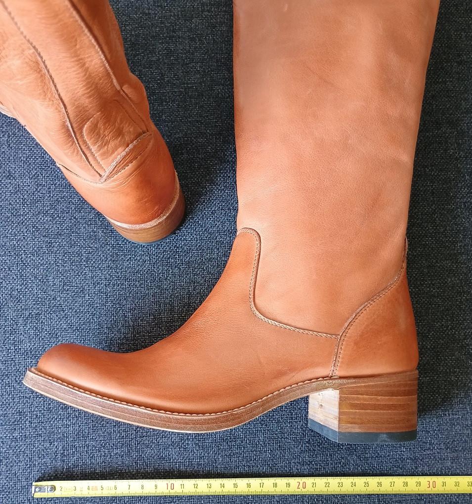 NIEUWE leren laarzen - merk SENDRA - maat 40 ...