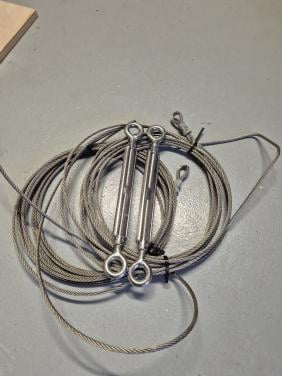 Draadspanners en kabel