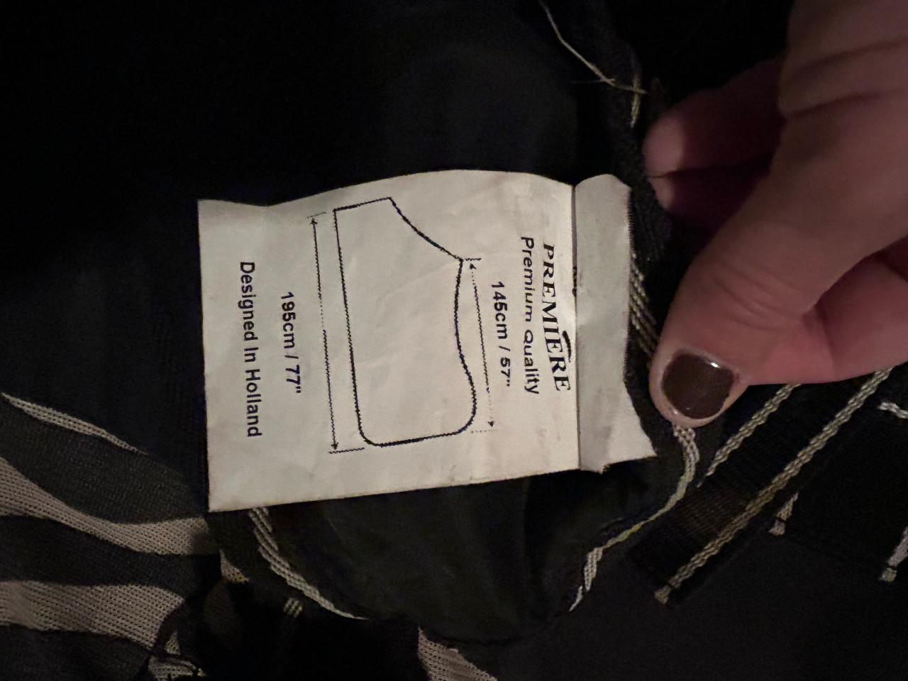 Premiere vliegendeken met waterdichte rug