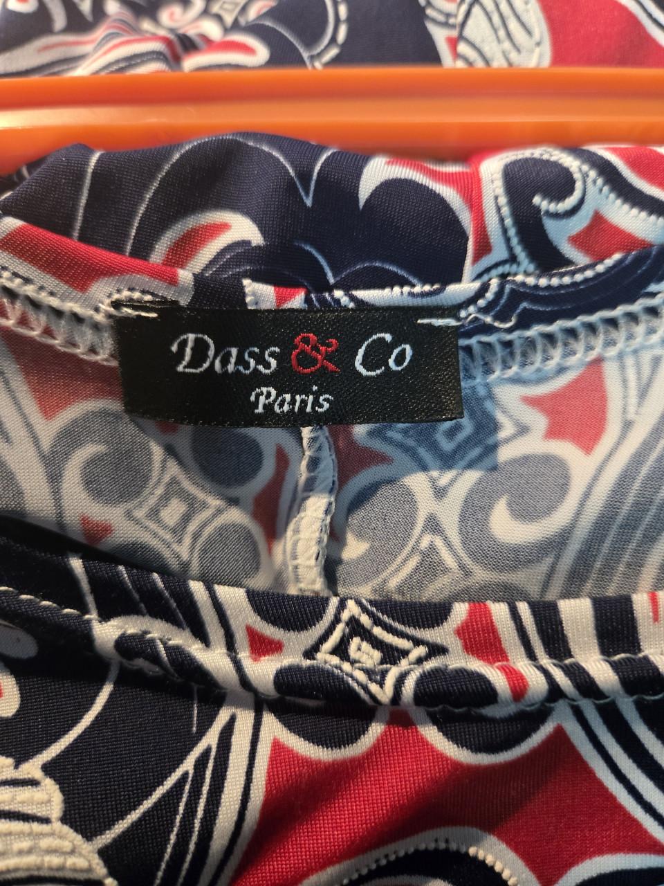 A-lijn jurk met een paisley- en bloemenprint van het merk Dass & Co. Maat M