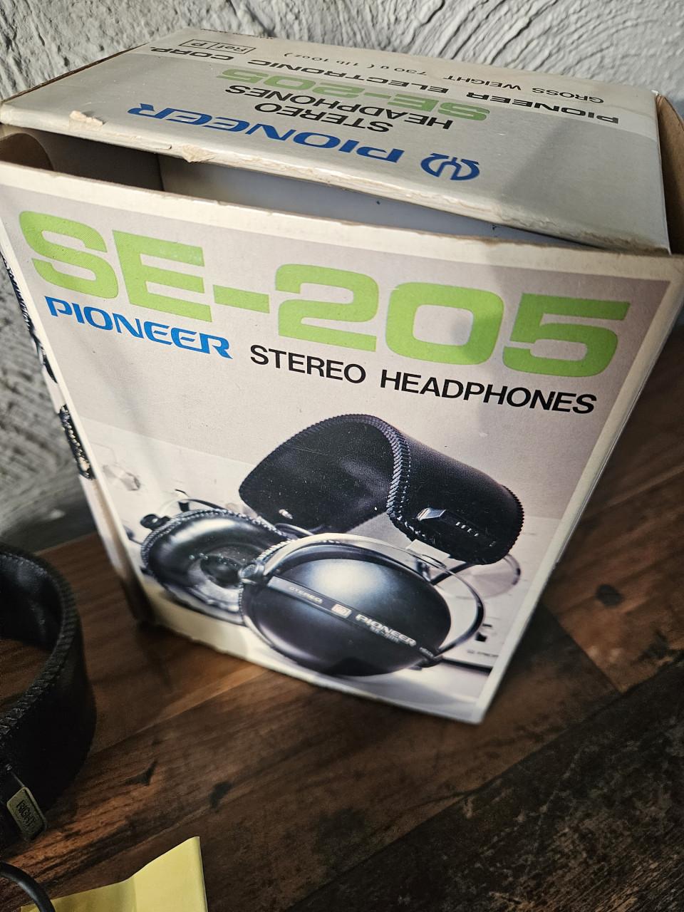 Pioneer SE-205 Vintage Stereo Hoofdtelefoon met Doos