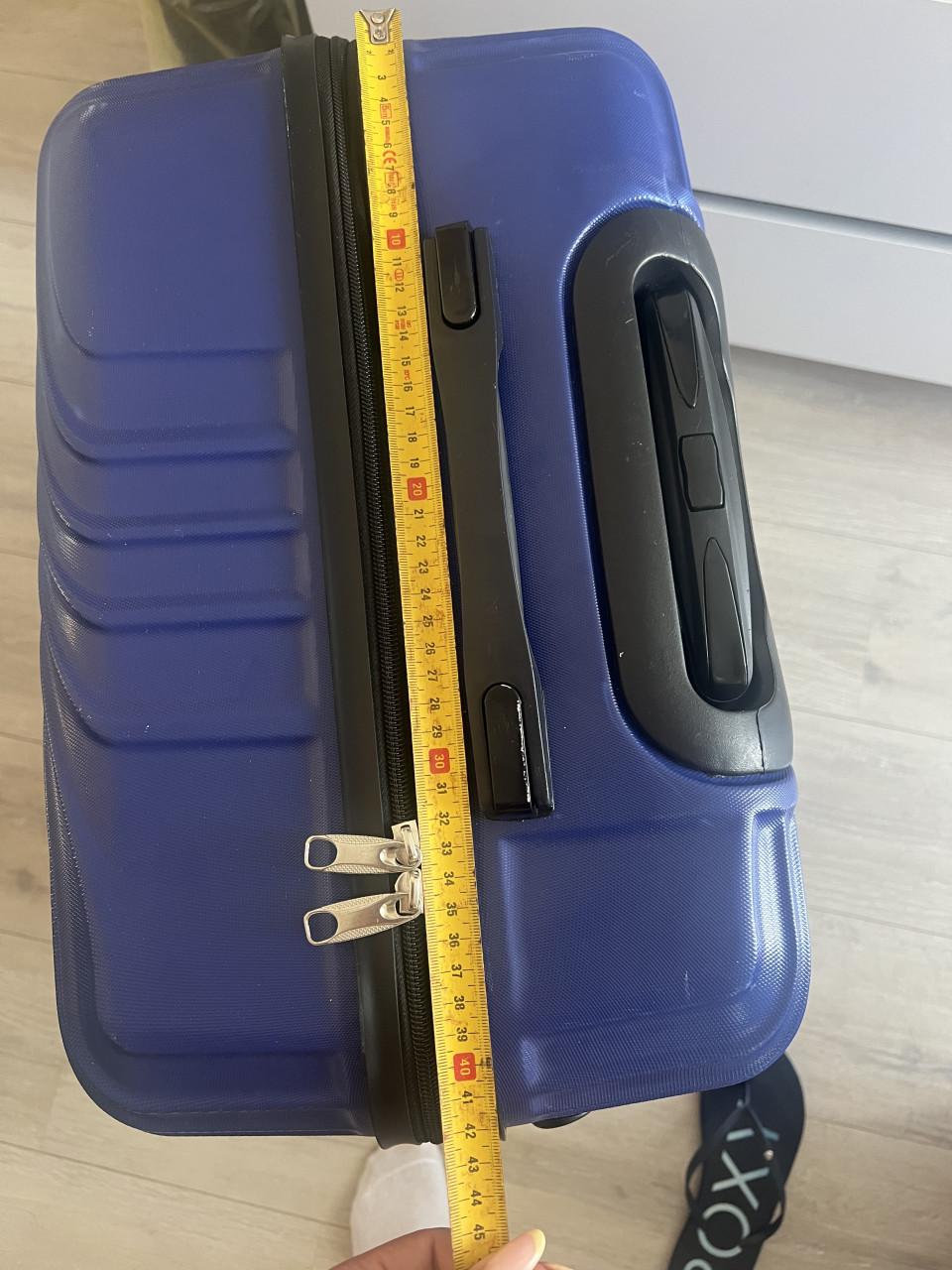 Prachtige blauwe ruimbagage koffer (Vanissa) reiskoffer