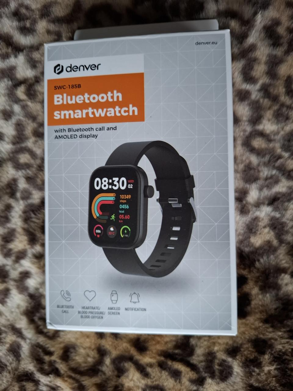 Denver Smartwatch - zwart SWC185B. met belfunctie  Nieuw in doos