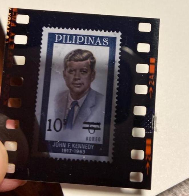 Verzameling Filmstroken met Postzegels