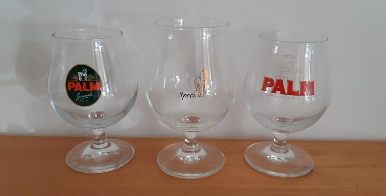 Bierglas Palm, 3 verschillende