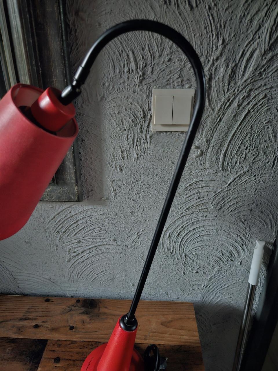 Vintage prachtige Bony Design Tafellamp Rood - Jaren '80