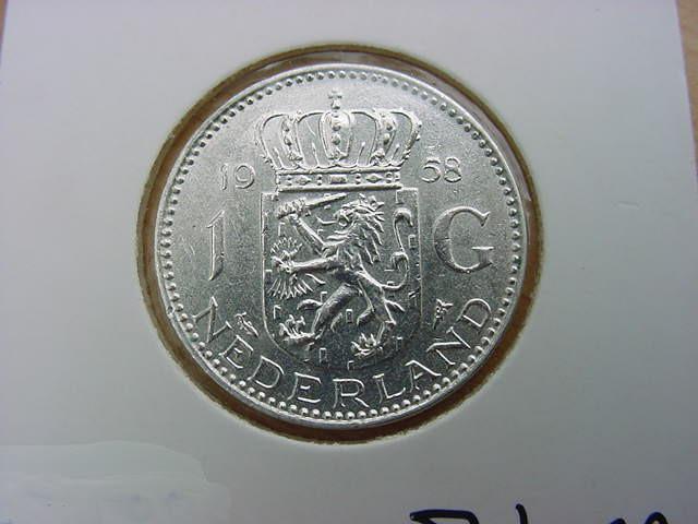 Gulden 1958 Zilver
