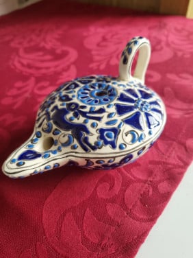 Arris olielampje Greece Rhodes Bieden mag 14x10 cm Oortje gelijmd