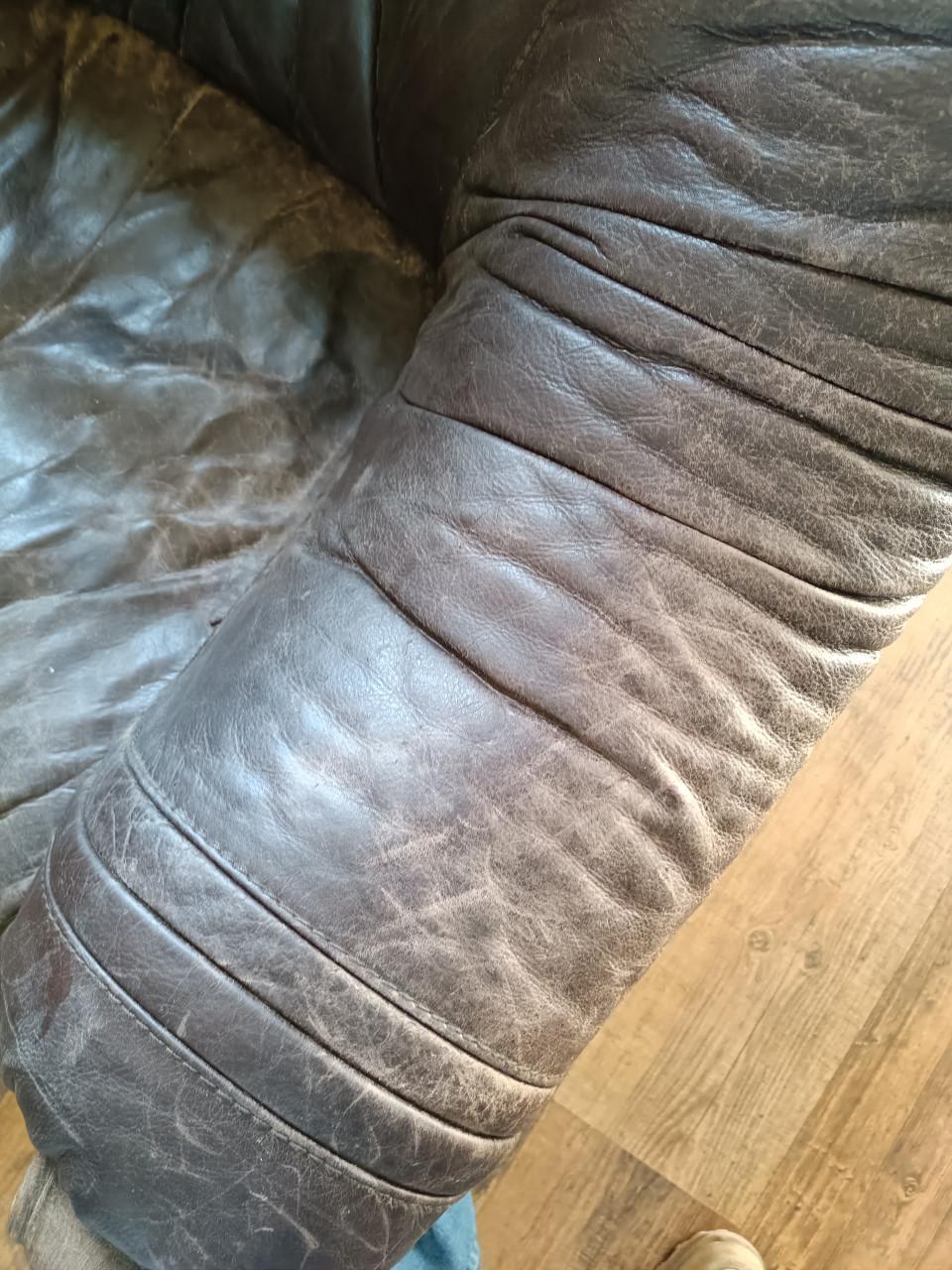 Grote leren stoel gratis