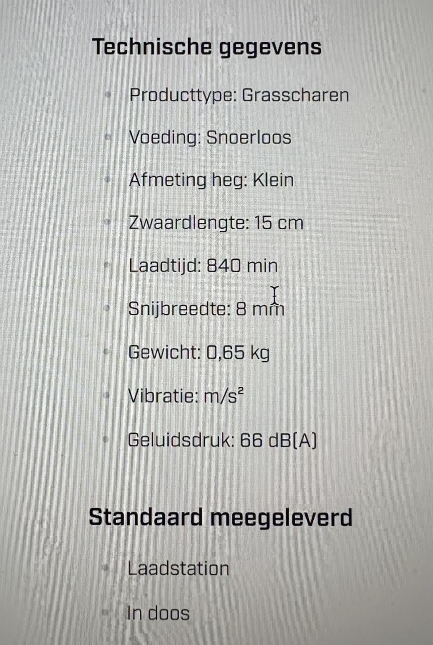 Gras en Struikschaar op accu