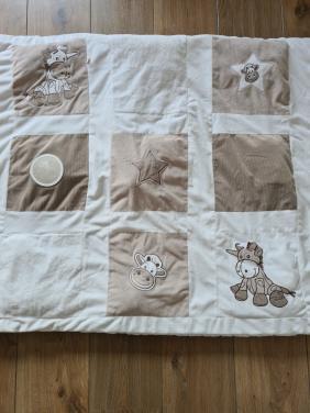 Tiamo wit,ecru en beige boxkleed 96 X 80 cm