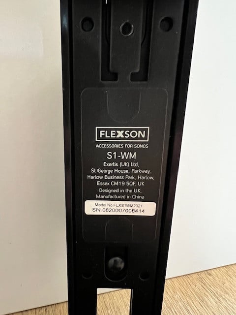 Sonos One/SL muurbeugel (2x) | Flexson S1-WM zwart