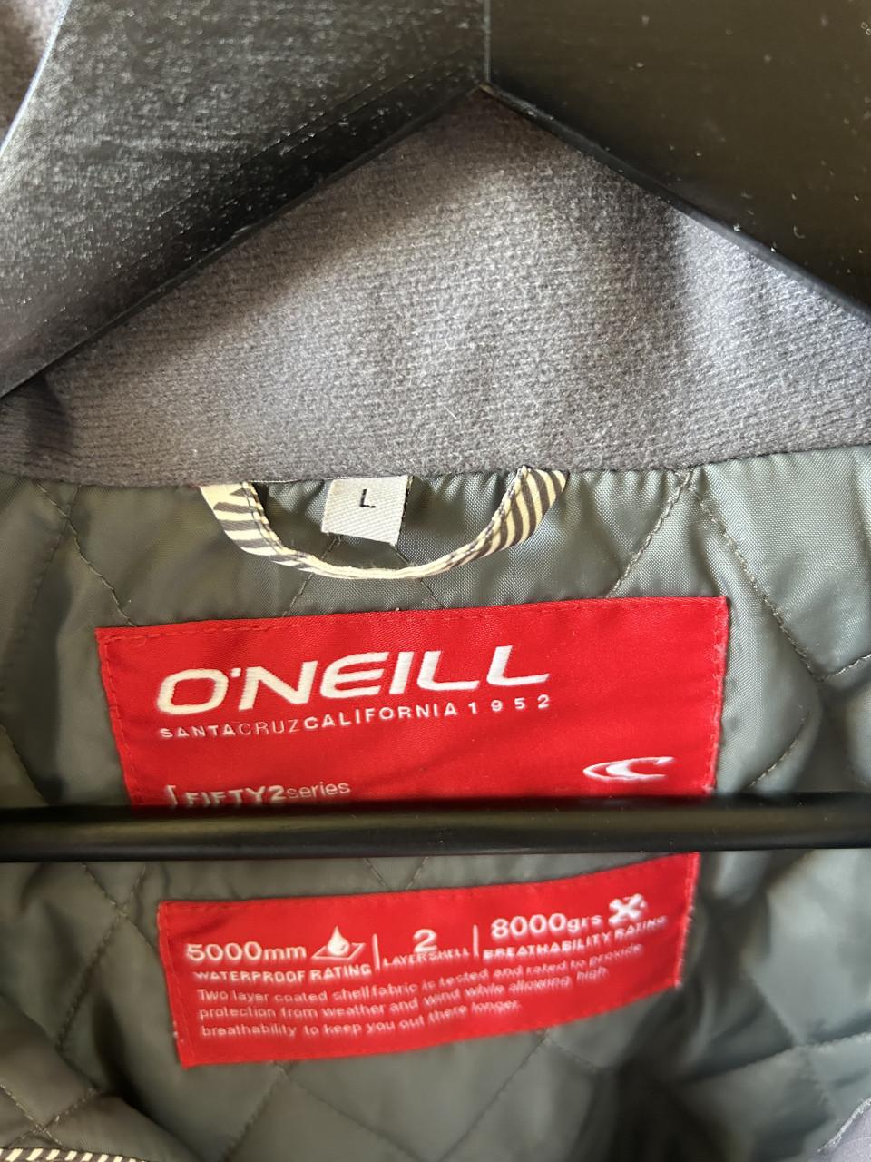 Mooie grijs/witte ski jas van O'Neill maat L