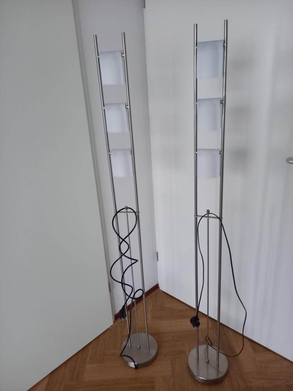 2 mooie staande vloerlampen
