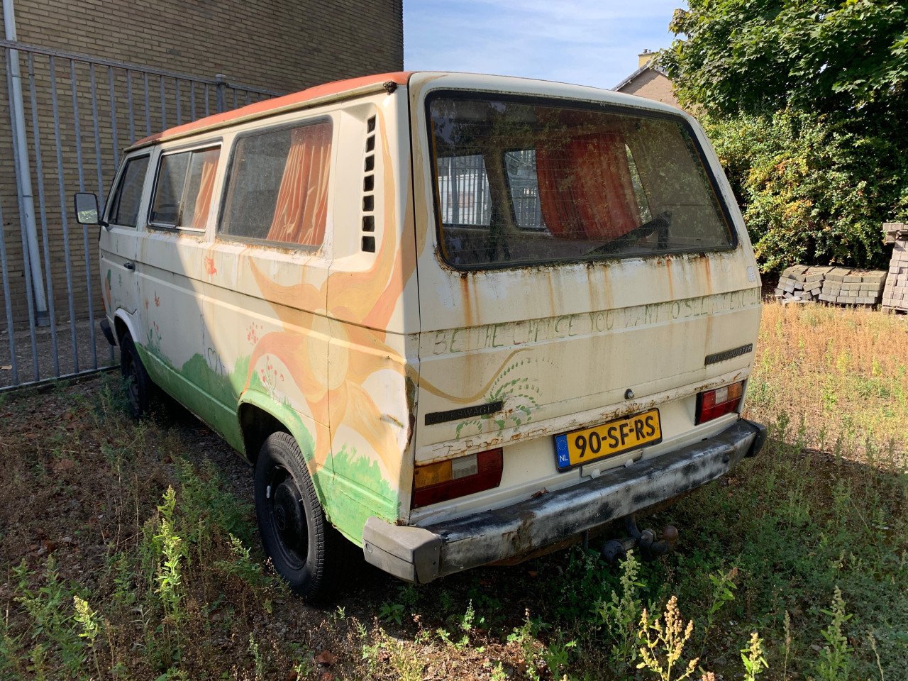 VW T3 uit 1980 - zonder motor en versnellingsbak
