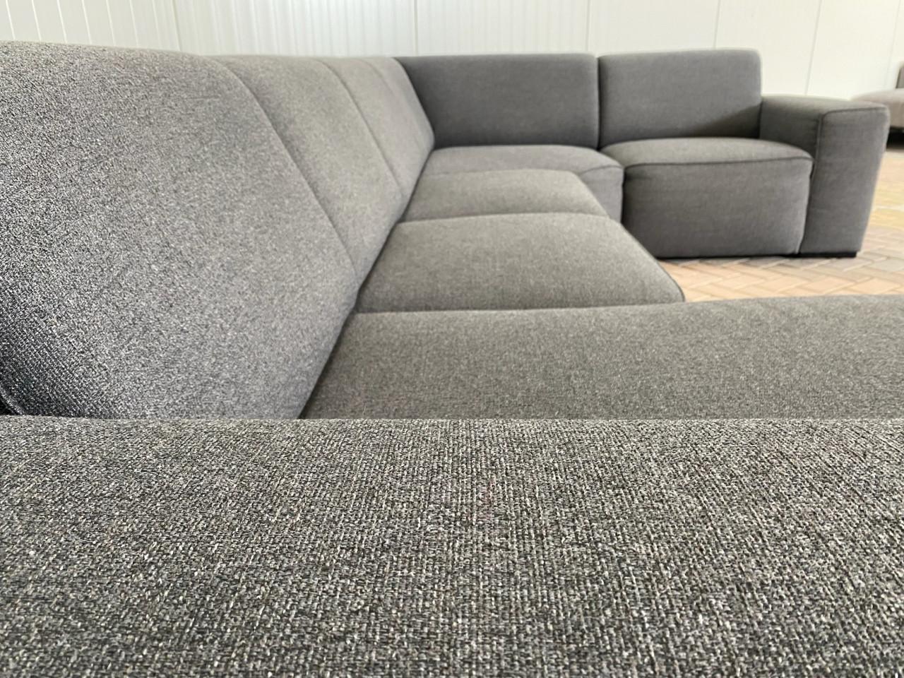 Grote Grijze Stoffen U-Hoekbank-Modern Design-Gratis Levering NL