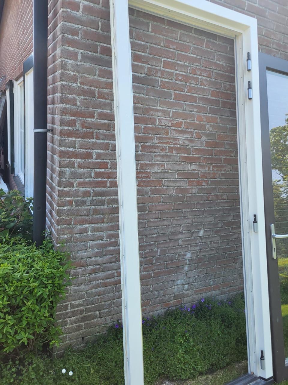 Kunststof schuifpui + loopdeur (incl. kozijn)