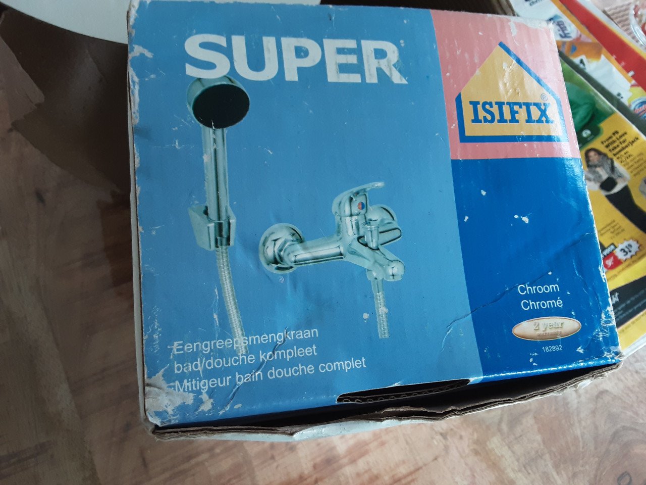 Isifix douche kraan met sproeier
