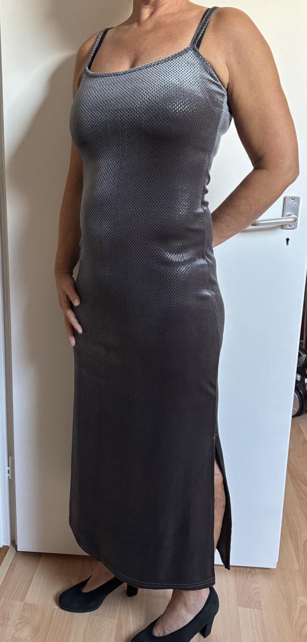 Party dress shining zwart maat 36/38