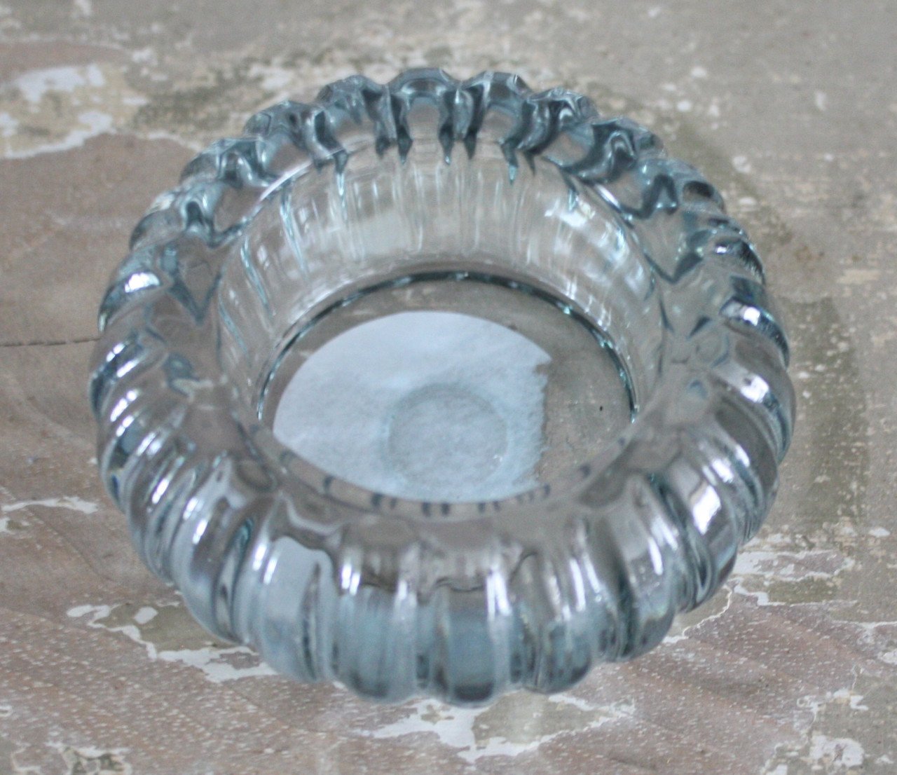 Lichtblauw transparent theelicht