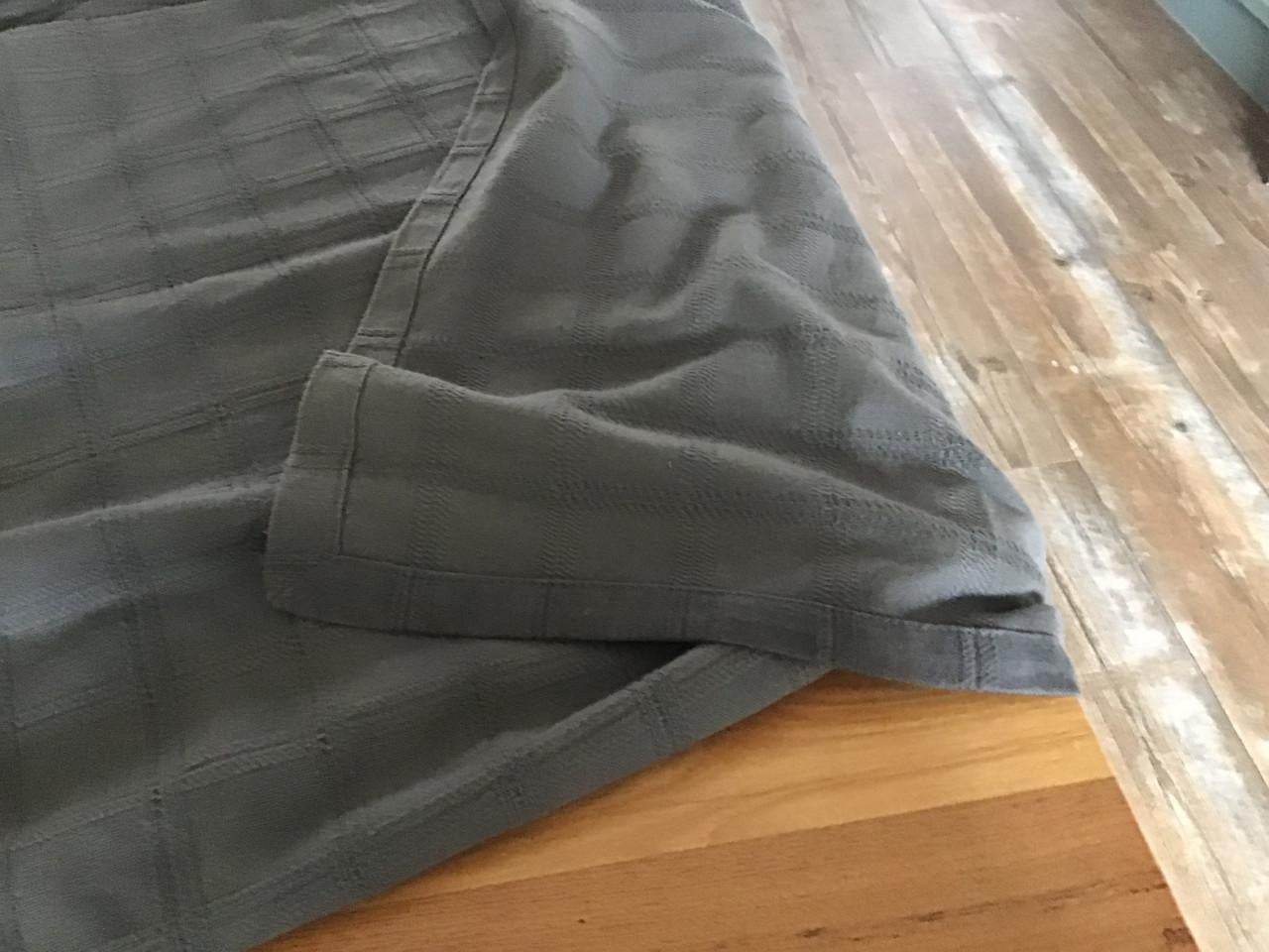 Sprei van katoen, kleur licht antraciet