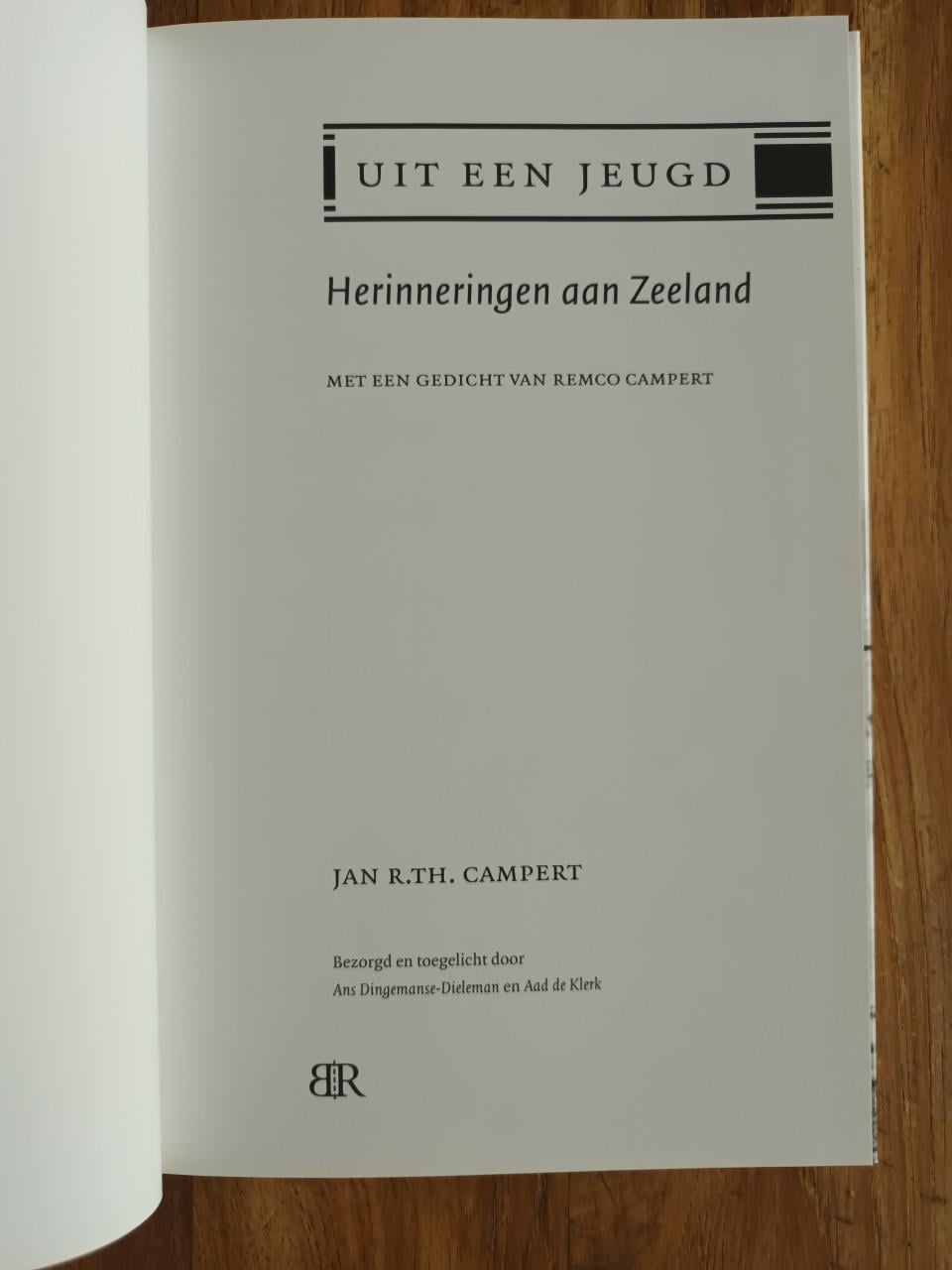 Herinneringen aan Zeeland; uit een jeugd