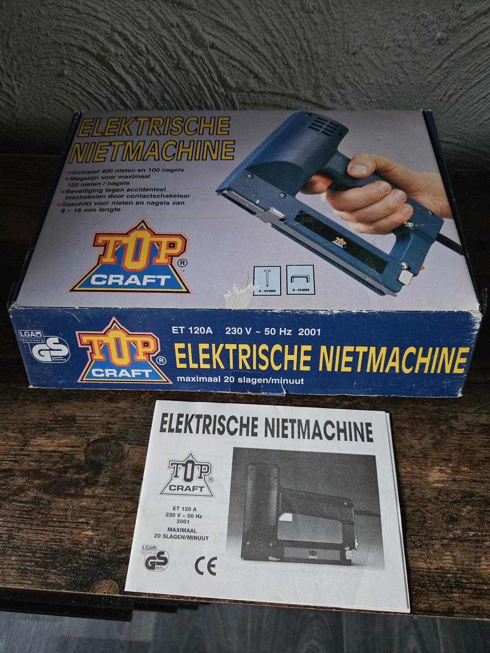 Top Craft Elektrische Nietmachine - Zo goed als nieuw