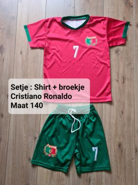 Cristiano Ronaldo setje, broek + shirt mt 140
