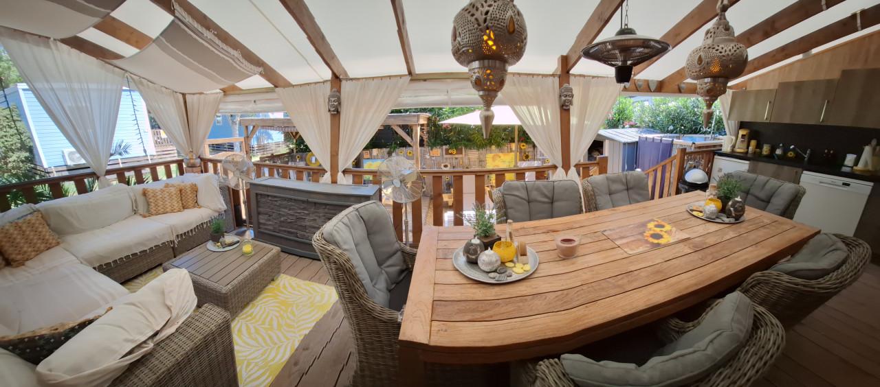 Mobilhome te huur Frejus zuid Frankrijk direct aan de Middellandse Zee