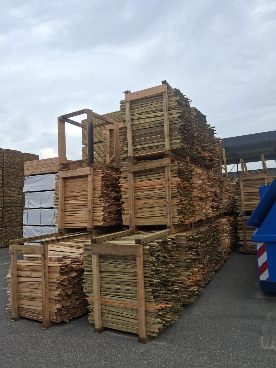 Geïmpregneerde latjes