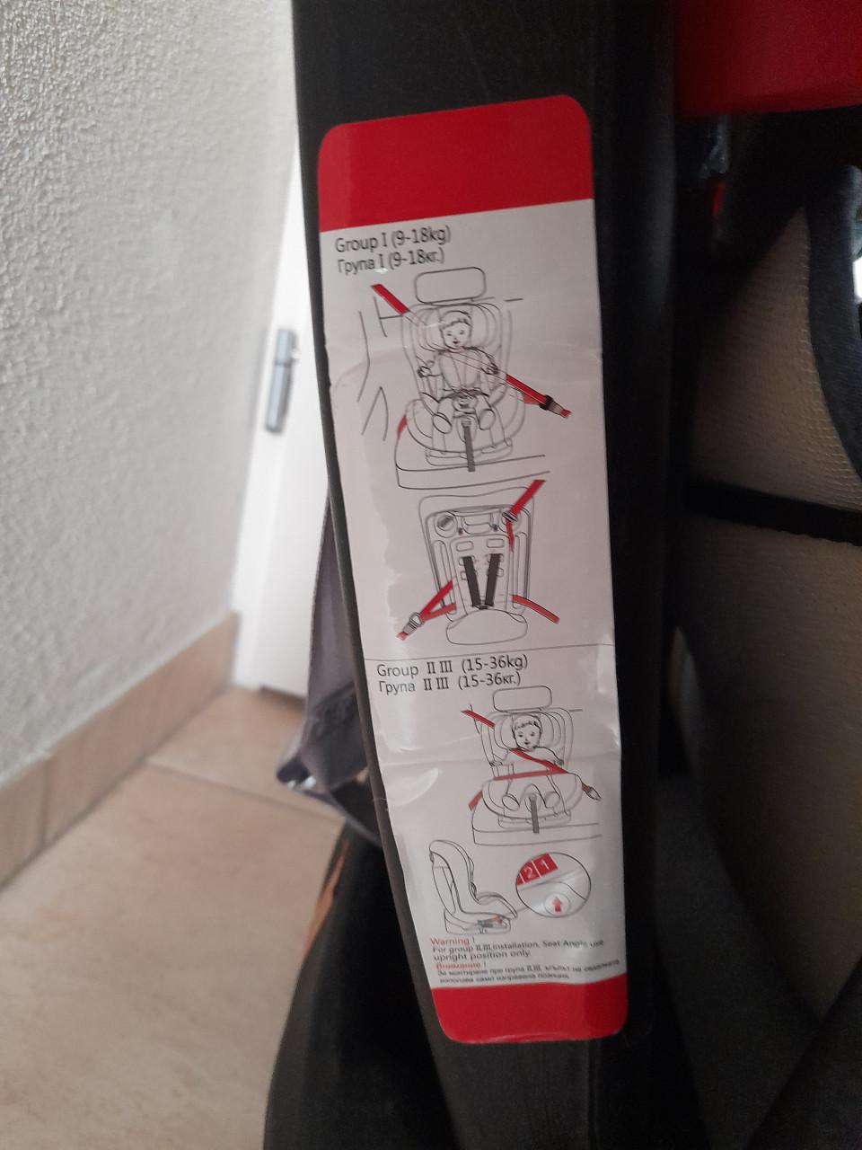 Lorelli autostoel geschikt van 0 tot 4 jaar (in goede nette staat)