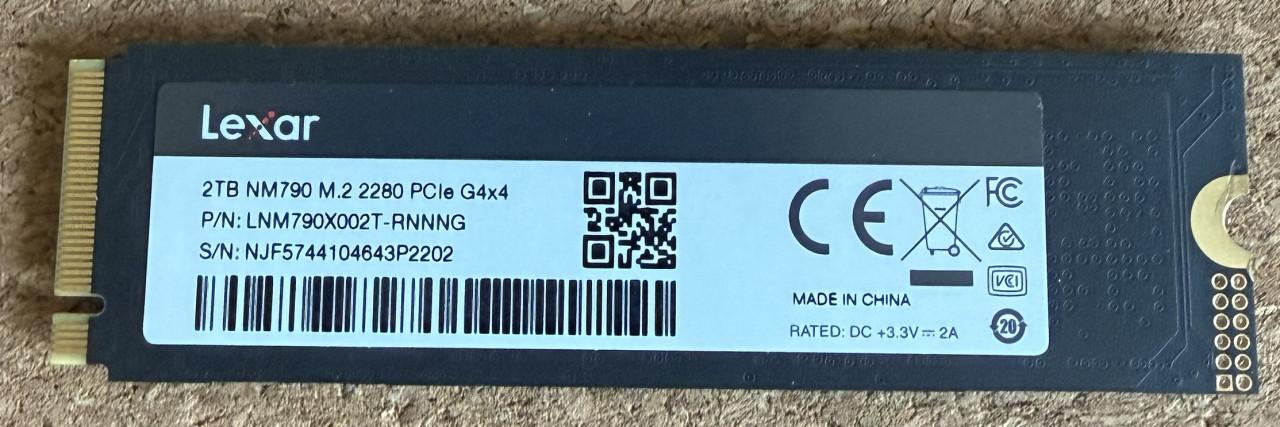 Te koop Lexar NM790 SSD 2TB