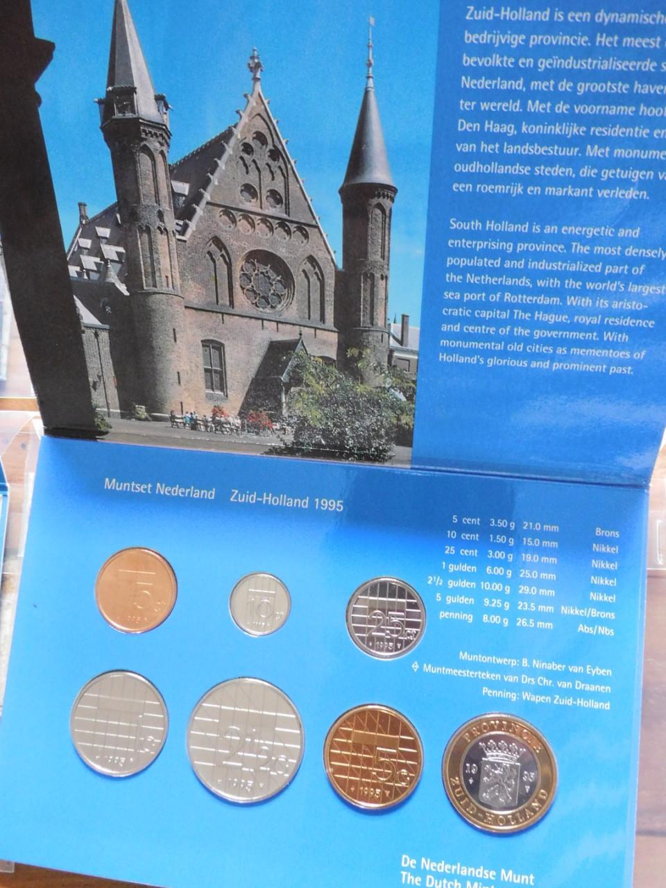 8 muntsetjes Nederland 1988 t/m 1995
