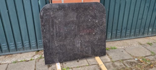 Vloerplaat kachel, onderplaat natuursteen, Belgisch hardsteen