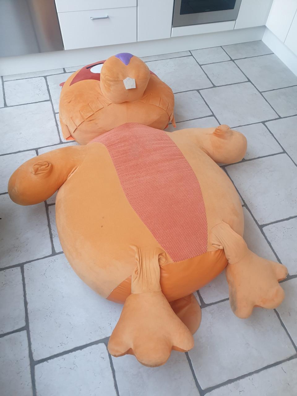 Mega knuffel gratis afhalen