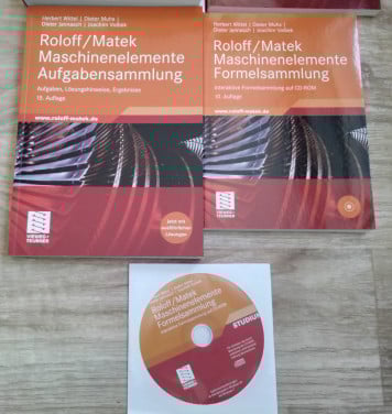 Roloff / Matek Maschinenelemente cursus, boeken met cd-rom