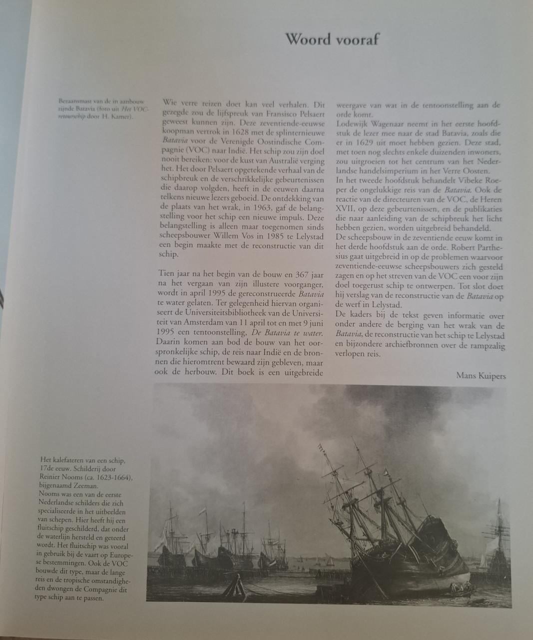 De Batavia te water, door V. Roeper, R. Parthesius en L. Wagenaar